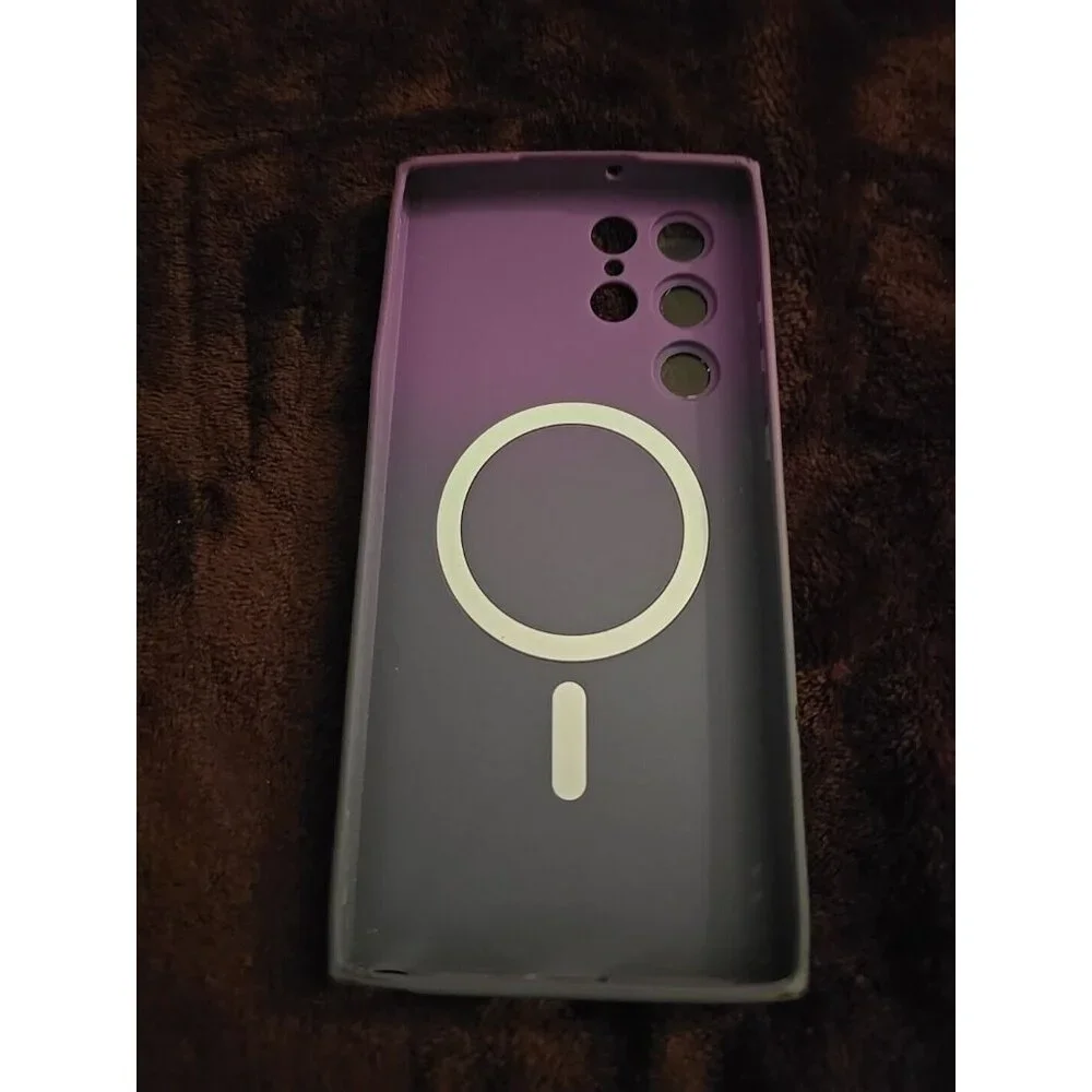 Black And Purple Samsung S22 Ultra Case